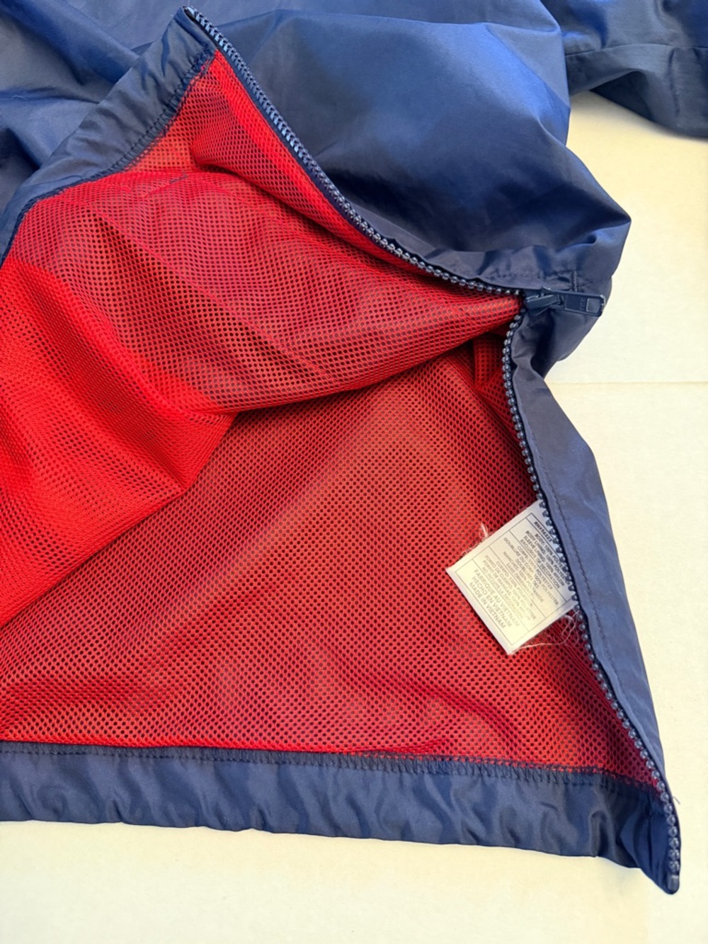 Nike Men’s Large V-Neck Windbreaker Pullover Jacket Blue Golf Lightweight Lined - Picture 6 of 11